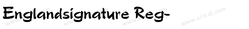 Englandsignature Reg字体转换